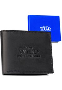 ALWAYS WILD - Portfel skórzany Always Wild AW-N5-MAL czarny. Kolor: czarny. Materiał: skóra
