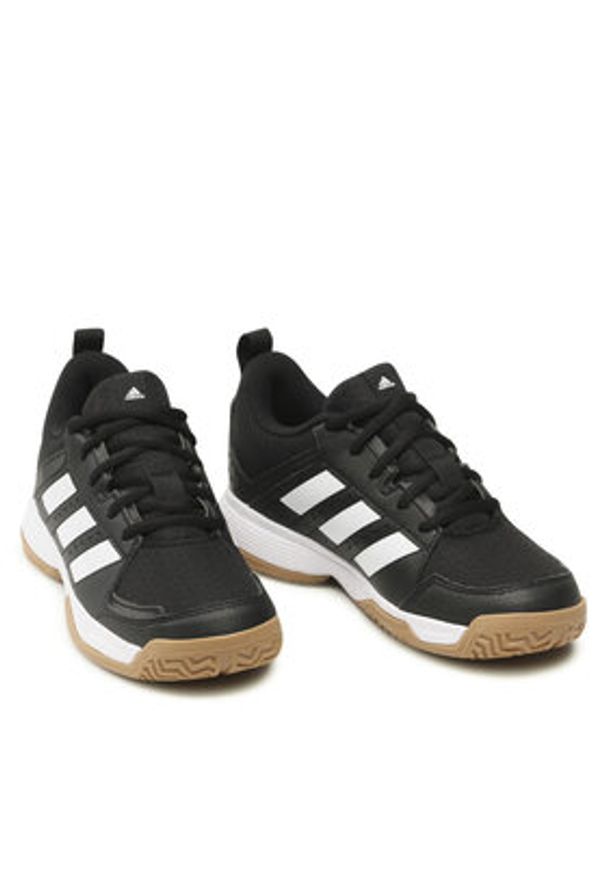 Adidas - adidas Buty halowe Ligra 7 Kids FZ4681 Czarny. Kolor: czarny. Materiał: materiał