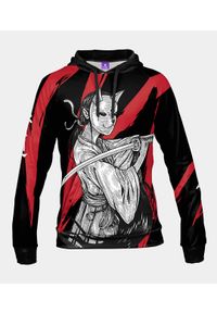 MegaKoszulki - Bluza damska fullprint z kapturem Katana. Typ kołnierza: kaptur. Materiał: dzianina, dresówka #1