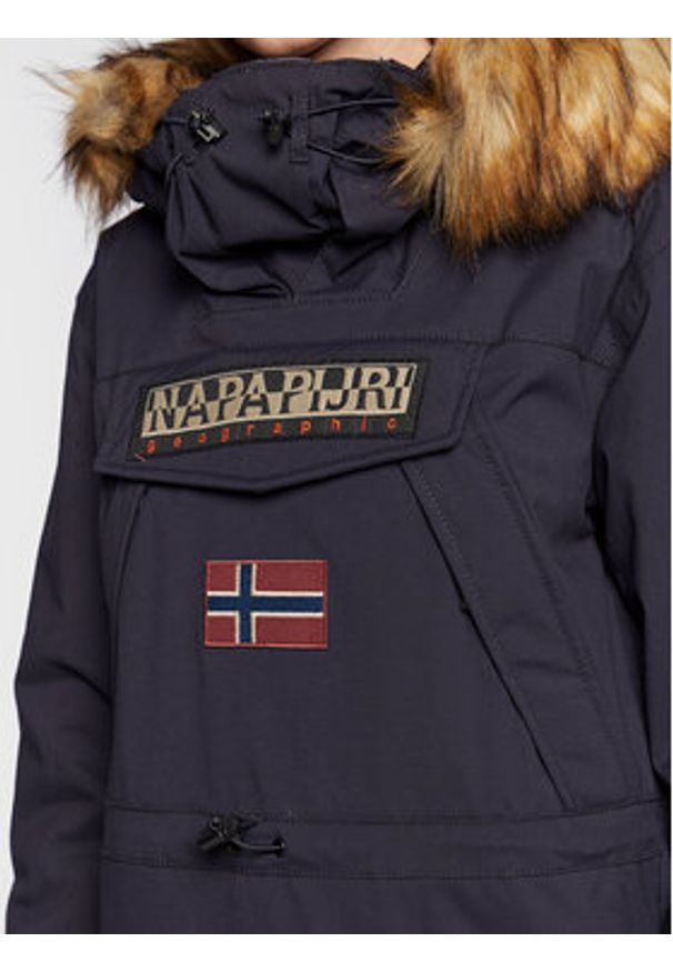 Napapijri Kurtka anorak Skidoo NP0A4GM8 Granatowy Regular Fit. Kolor: niebieski. Materiał: syntetyk