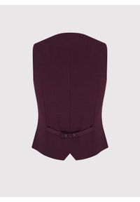 Pako Lorente - PAKO LORENTE – Gładka jednorzędowa kamizelka męska. Materiał: poliester, wiskoza, elastan. Wzór: gładki #5