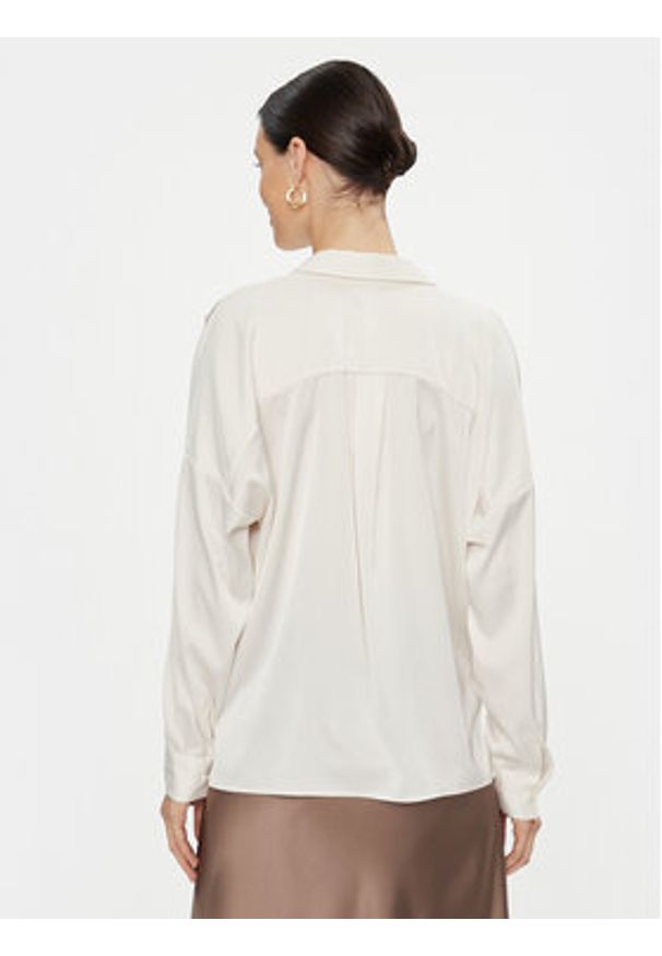 Imperial Bluzka CJF4GDG Écru Oversize. Kolor: kremowy. Materiał: syntetyk