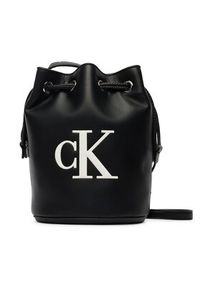 Calvin Klein Torebka Bold Ck Small LV04F3640G Czarny. Kolor: czarny. Materiał: skórzane #3