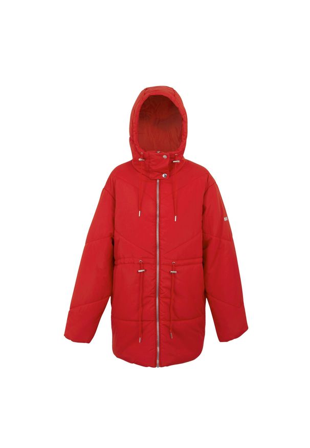 Regatta - Kurtka Ocieplana Damska Pikowana Rurie. Kolor: czerwony. Materiał: puch. Sport: turystyka piesza