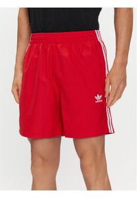 Adidas - adidas Szorty kąpielowe Originals Adicolor 3-Stripes Swim Shorts H44768 Czerwony. Kolor: czerwony. Materiał: syntetyk #1