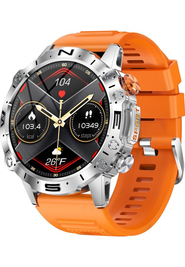 Smartwatch Hagen HC89.111.538 Pomarańczowy. Rodzaj zegarka: smartwatch. Kolor: pomarańczowy