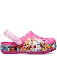 Klapki Crocs dla dzieci Fl Paw Patrol Band Clog różowe 205509 670. Kolor: różowy