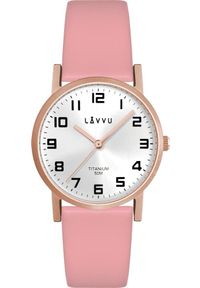 Zegarek Lavvu LAVVU Rose gold damski tytanowy zegarek MANDAL #1