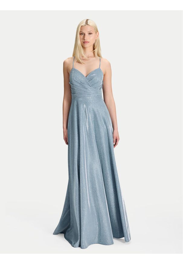 Hey Kyla Sukienka wieczorowa 5AK044HK Błękitny Regular Fit. Kolor: niebieski. Materiał: syntetyk. Styl: wizytowy