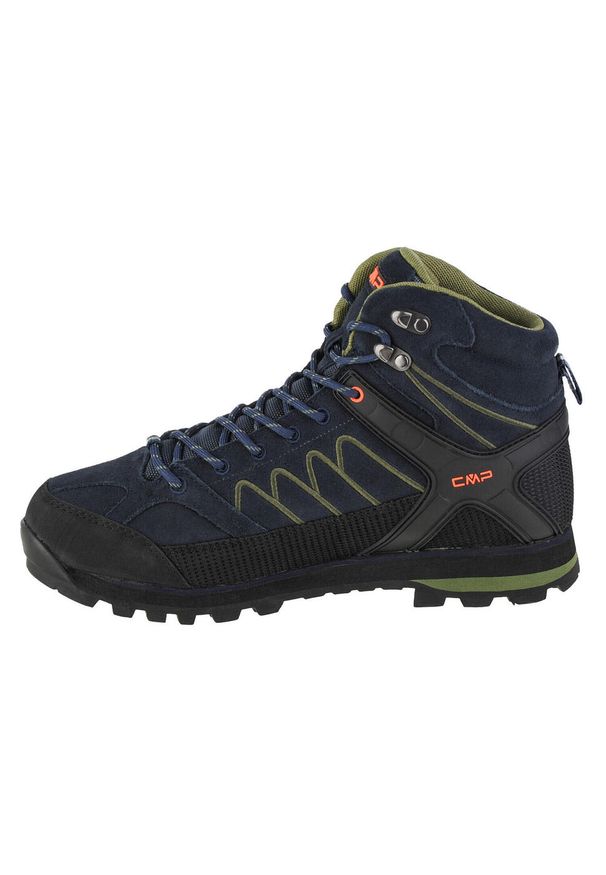 Buty trekkingowe męskie, CMP Moon Mid. Kolor: niebieski. Materiał: guma, materiał, skóra, syntetyk
