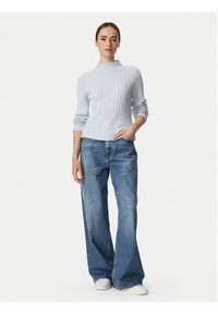Calvin Klein Jeans Sweter LV047H304G Niebieski jasny Regular Fit. Kolor: niebieski. Materiał: bawełna #2