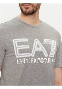 EA7 Emporio Armani T-Shirt 3DPT37 PJMUZ 3905 Szary Regular Fit. Kolor: szary. Materiał: bawełna