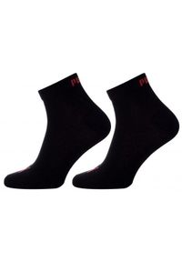 Skarpety męskie Puma QUARTER 3-PACK. Kolor: czarny, czerwony, szary, wielokolorowy. Sport: turystyka piesza