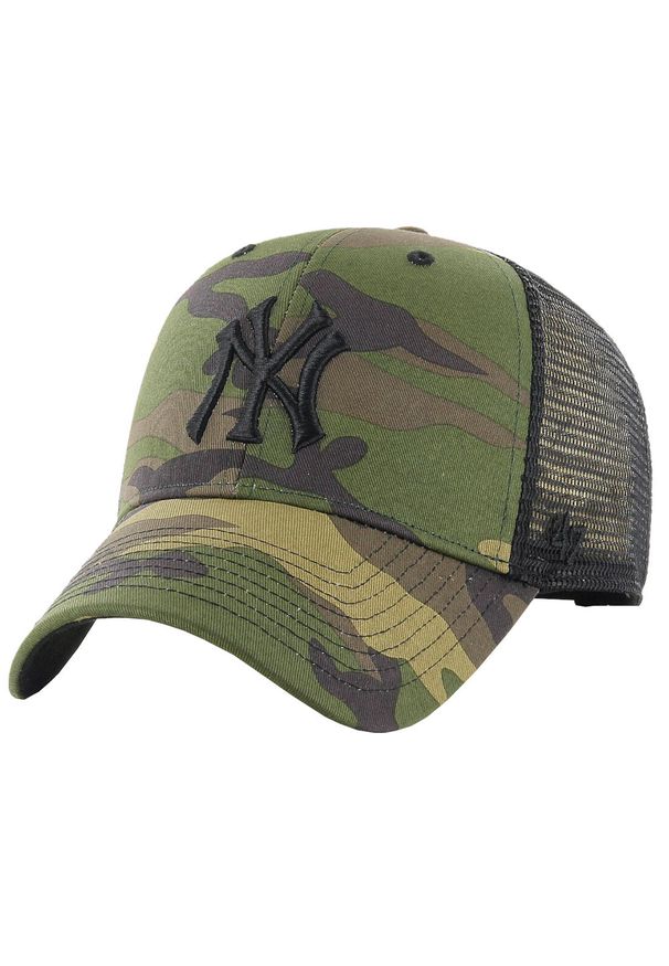 Męska czapka z daszkiem 47 Brand New York Yankees MLB Branson Cap. Kolor: zielony. Materiał: bawełna, poliester