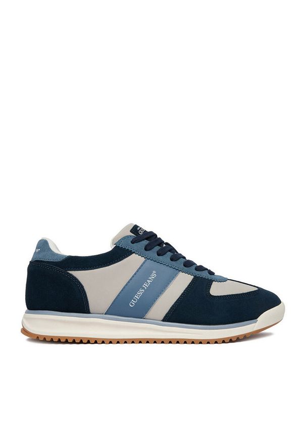 Sneakersy Guess Jeans. Kolor: niebieski