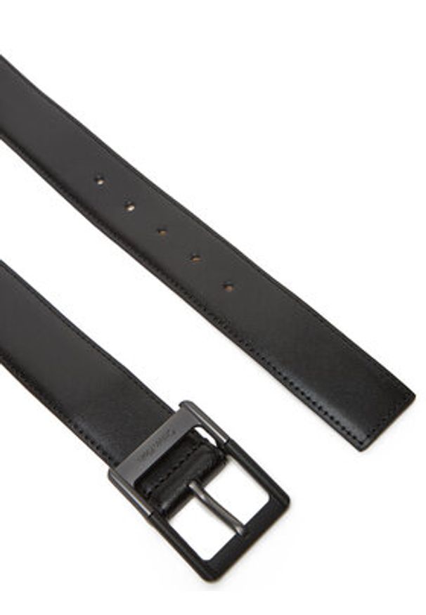 Calvin Klein Pasek Męski Classic Buckle Belt 38Mm LV04D7012G Czarny. Kolor: czarny. Materiał: skóra