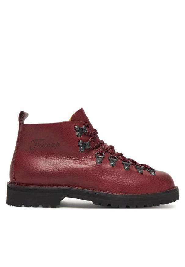 Fracap Trapery Magnifico M120 Bordowy. Kolor: czerwony. Materiał: skóra