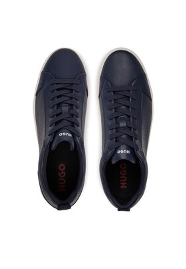 Hugo - HUGO Sneakersy Morien Tenn 50541696 Granatowy. Kolor: niebieski. Materiał: skóra