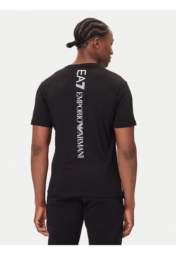 EA7 Emporio Armani T-Shirt 7M000567 AF10375 MC001 Czarny Regular Fit. Kolor: czarny. Materiał: bawełna