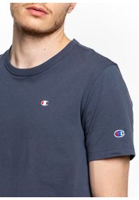 Koszulka Champion Premium Small C Logo T-Shirt (214674-BS514). Kolor: niebieski. Materiał: materiał #3