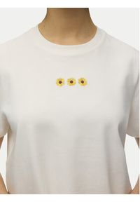 Vero Moda T-Shirt Sara 10311633 Biały Regular Fit. Kolor: biały. Materiał: bawełna #3