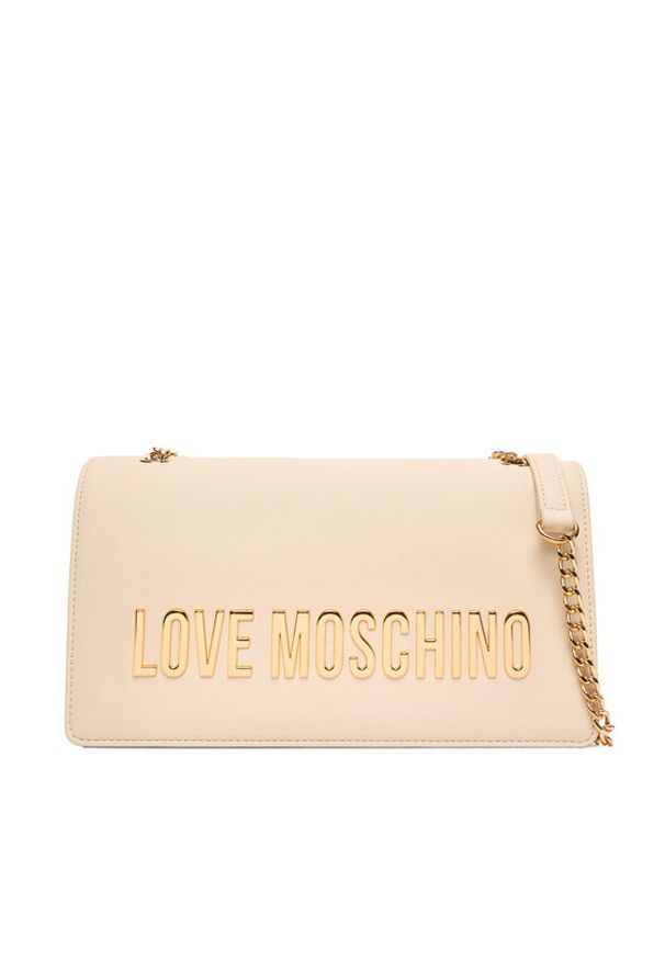 Love Moschino - LOVE MOSCHINO Torebka JC4192PP0NKD0110 Écru. Materiał: skórzane