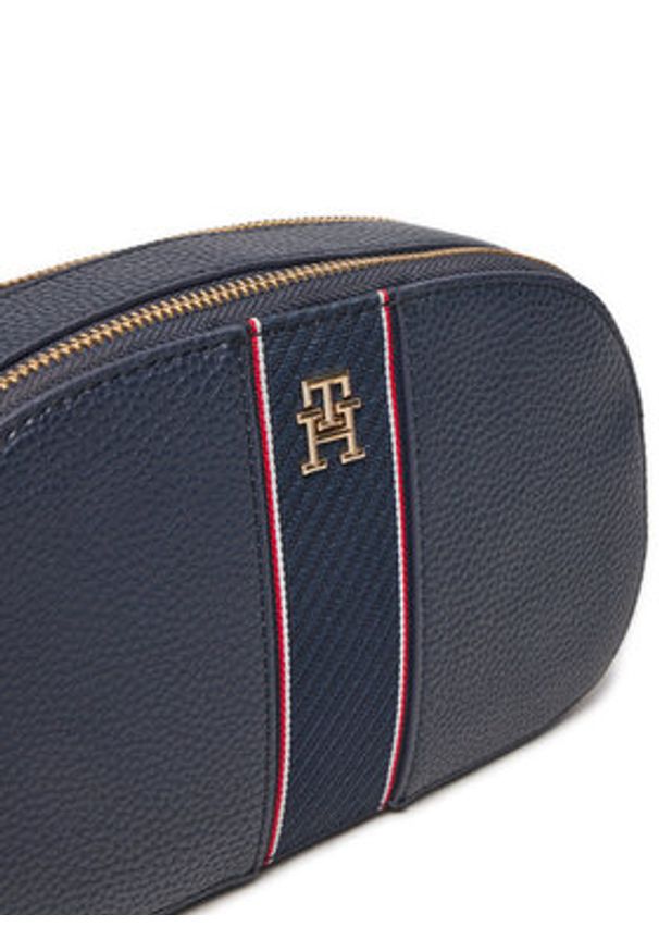 TOMMY HILFIGER - Tommy Hilfiger Torebka Th Legacy Camera Bag AW0AW16898 Granatowy. Kolor: niebieski. Materiał: skórzane