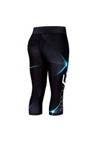 Legginsy sportowe damskie EXTREME HOBBY MT SPORT 3/4. Kolor: niebieski. Materiał: elastan, poliester