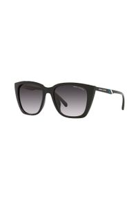 Armani Exchange okulary przeciwsłoneczne damskie kolor czarny. Kolor: czarny