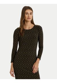 Lauren Ralph Lauren - LAUREN RALPH LAUREN Sukienka codzienna 200980037001 Czarny Slim Fit. Okazja: na co dzień. Kolor: czarny. Materiał: syntetyk. Typ sukienki: proste. Styl: casual