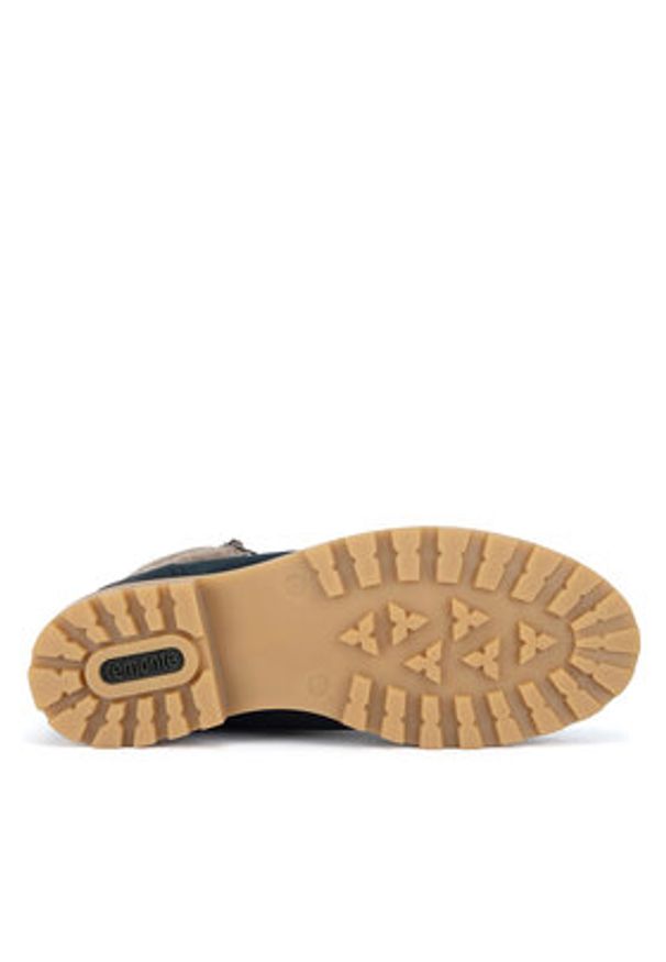 Remonte Trzewiki D7478-14 Niebieski. Kolor: niebieski. Materiał: nubuk, skóra