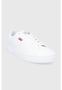 Levi's® - Levi's Buty Caples 2.0 kolor biały. Okazja: na spotkanie biznesowe. Nosek buta: okrągły. Zapięcie: sznurówki. Kolor: biały. Materiał: guma #5