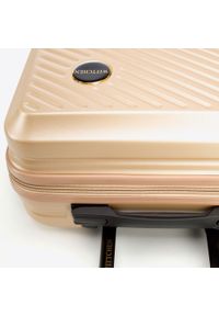 Wittchen - Średnia walizka z ABS-u w ukośne paski złota. Kolor: złoty. Materiał: guma. Wzór: paski. Styl: elegancki #5