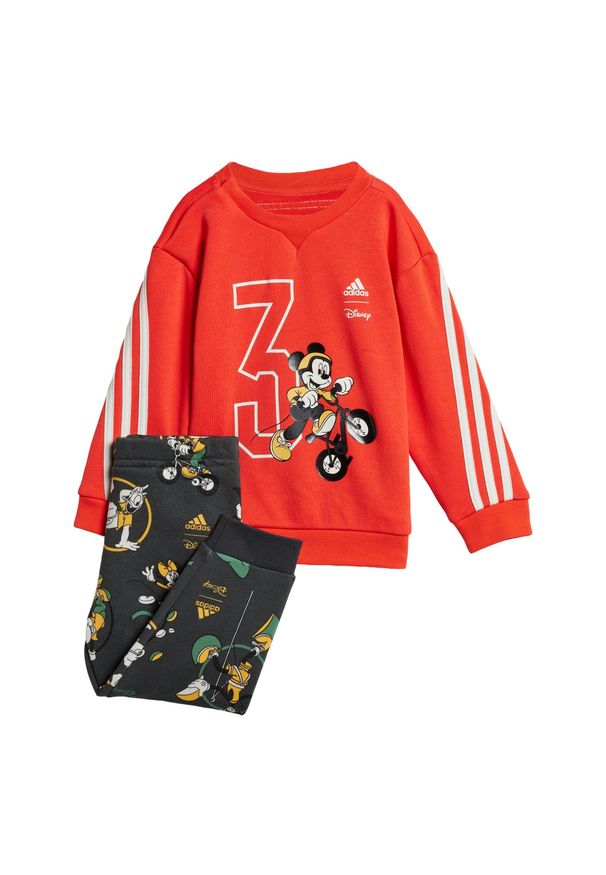 Adidas - Zestaw Disney Mickey Mouse. Kolor: biały, żółty, czerwony, wielokolorowy. Materiał: dresówka. Wzór: motyw z bajki. Styl: młodzieżowy, sportowy