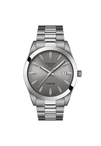 Zegarek Męski TISSOT Gentleman Titanium T-CLASSIC T127.410.44.081.00. Rodzaj zegarka: analogowe. Materiał: materiał. Styl: vintage, klasyczny, elegancki #1