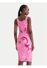 Versace Jeans Couture Sukienka codzienna 80HAO943 JS550 Różowy Slim Fit. Okazja: na co dzień. Kolor: różowy. Materiał: bawełna. Typ sukienki: proste. Styl: casual #3