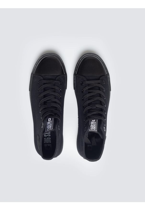 Big-Star - Trampki męskie wysokie czarne FF174550 906. Kolor: czarny. Materiał: materiał, guma. Szerokość cholewki: normalna. Styl: klasyczny, sportowy