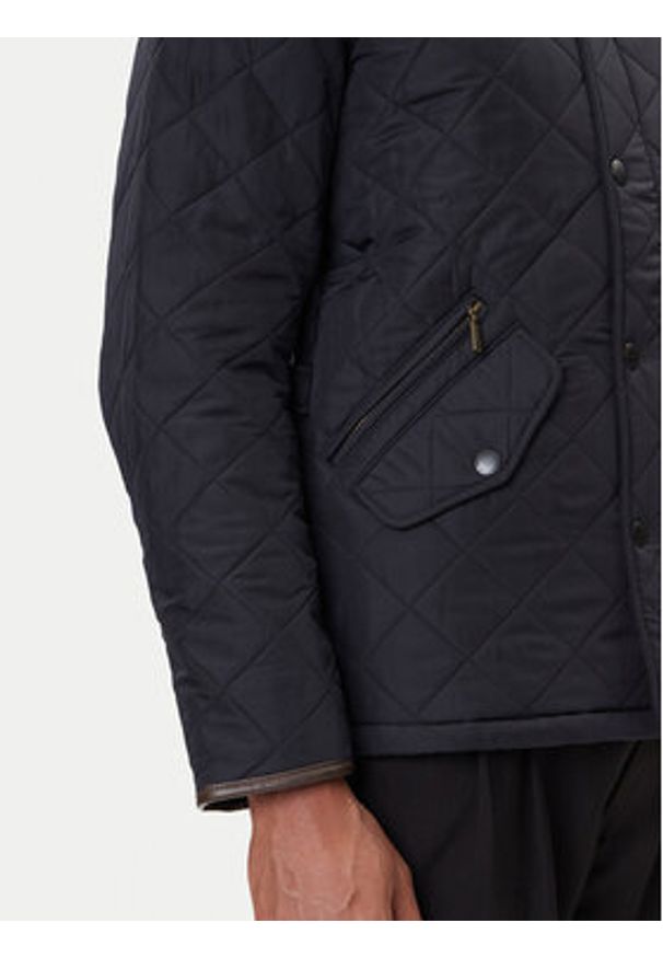 Barbour Kurtka przejściowa Powell MQU0281NY71 Granatowy Slim Fit. Kolor: niebieski. Materiał: syntetyk