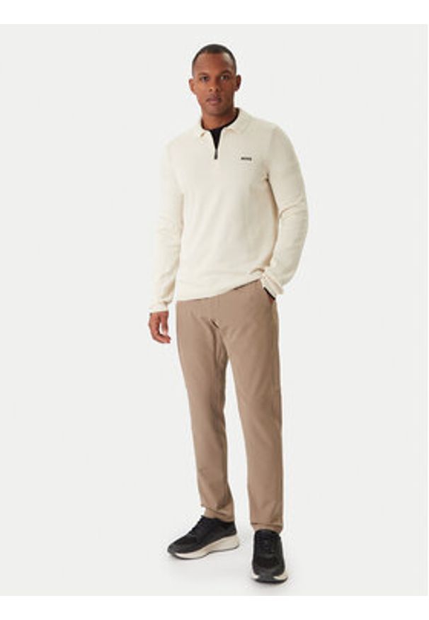 BOSS Sweter Ever-X 50551688 Écru Regular Fit. Materiał: bawełna