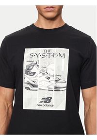 New Balance T-Shirt Poster MT41595 Czarny Regular Fit. Kolor: czarny. Materiał: bawełna #4