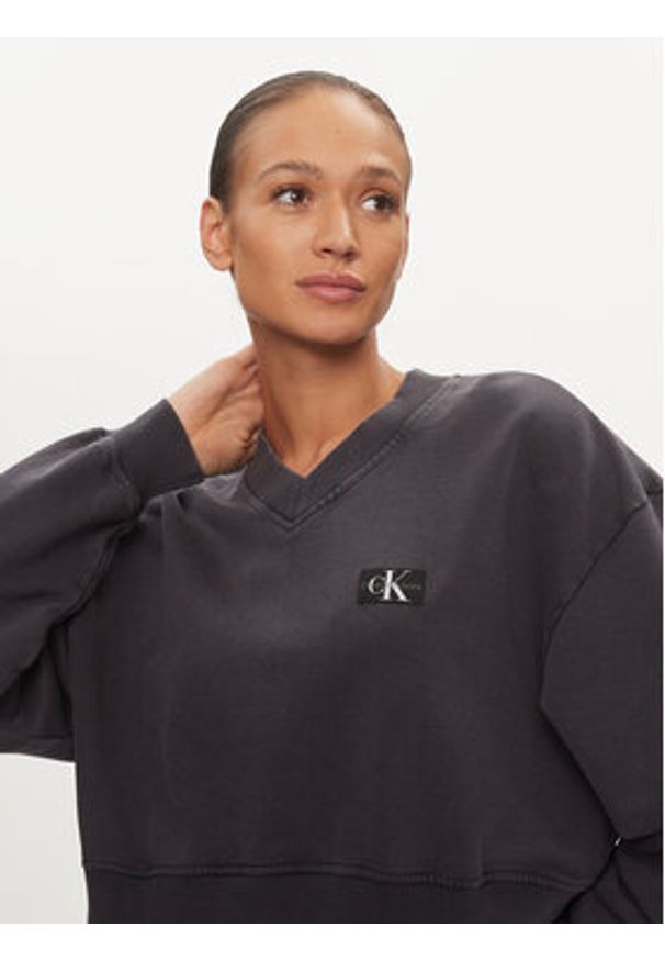 Calvin Klein Jeans Bluza J20J223079 Szary Relaxed Fit. Kolor: szary. Materiał: bawełna