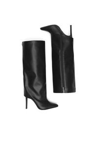 Nine West Kozaki SJ3645-2 Czarny. Kolor: czarny. Materiał: materiał #4