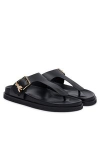 Patrizia Pepe Japonki PPJ405.31 Czarny. Kolor: czarny. Materiał: skóra #5