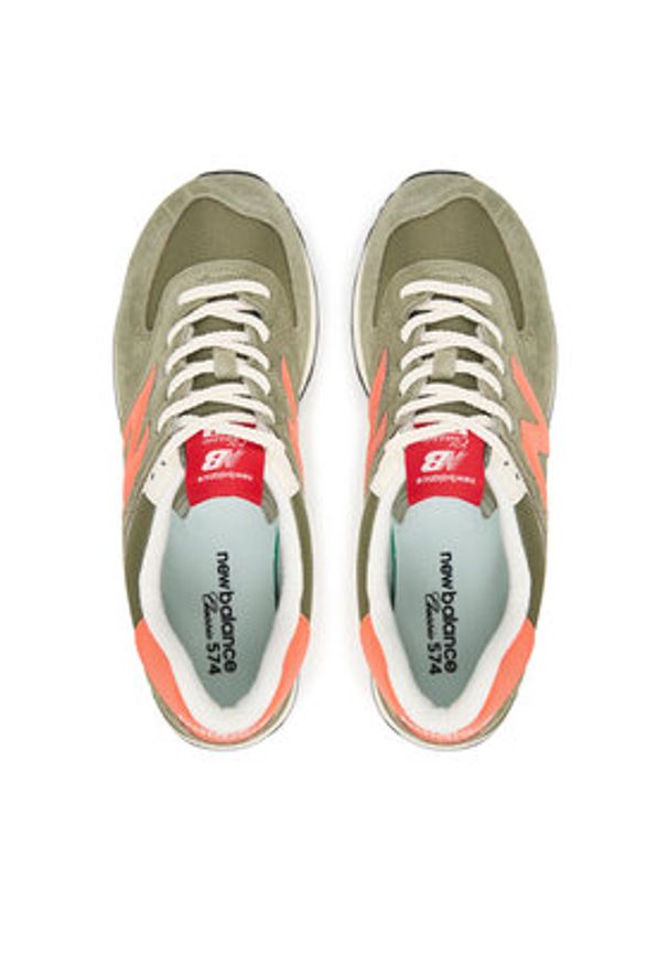 New Balance Sneakersy U574BGR Khaki. Kolor: brązowy. Materiał: skóra, zamsz. Model: New Balance 574