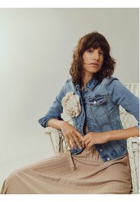 Vila Kurtka jeansowa Show 14088911 Niebieski Regular Fit. Kolor: niebieski. Materiał: bawełna #2