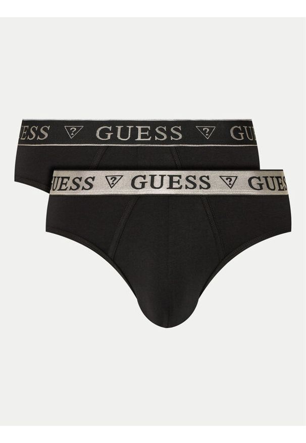 Guess Komplet 2 par slipów U4BG0A KCD31 Czarny. Kolor: czarny. Materiał: bawełna