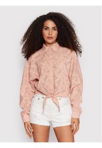 Guess Koszula W2GH53 WEJU0 Różowy Regular Fit. Kolor: różowy. Materiał: bawełna