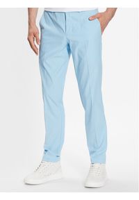 BOSS - Boss Spodnie materiałowe 50482656 Niebieski Slim Fit. Kolor: niebieski. Materiał: syntetyk, materiał