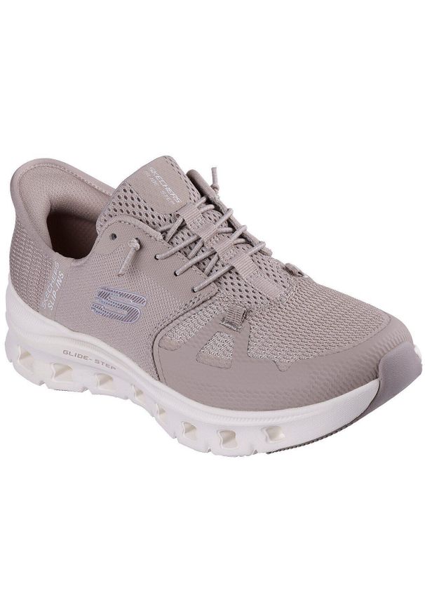 skechers - Buty sportowe damskie Skechers Glide step Pro. Kolor: fioletowy. Materiał: materiał