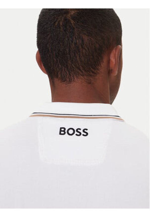 BOSS Polo Paddy Pro 50469102 Beżowy Regular Fit. Typ kołnierza: polo. Kolor: beżowy. Materiał: bawełna